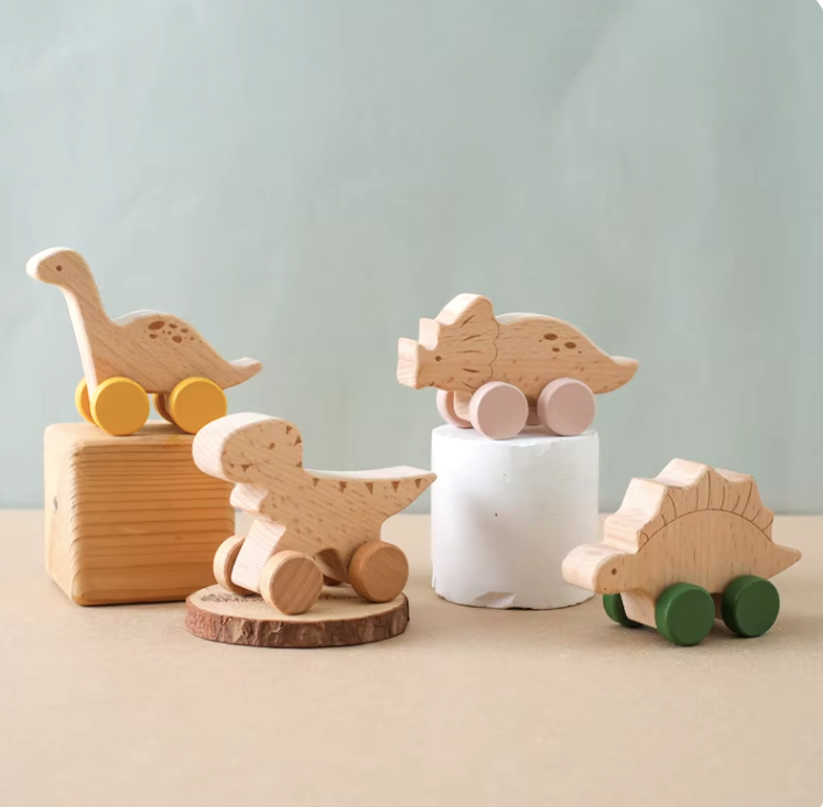 Dinosaures d'éveil en bois