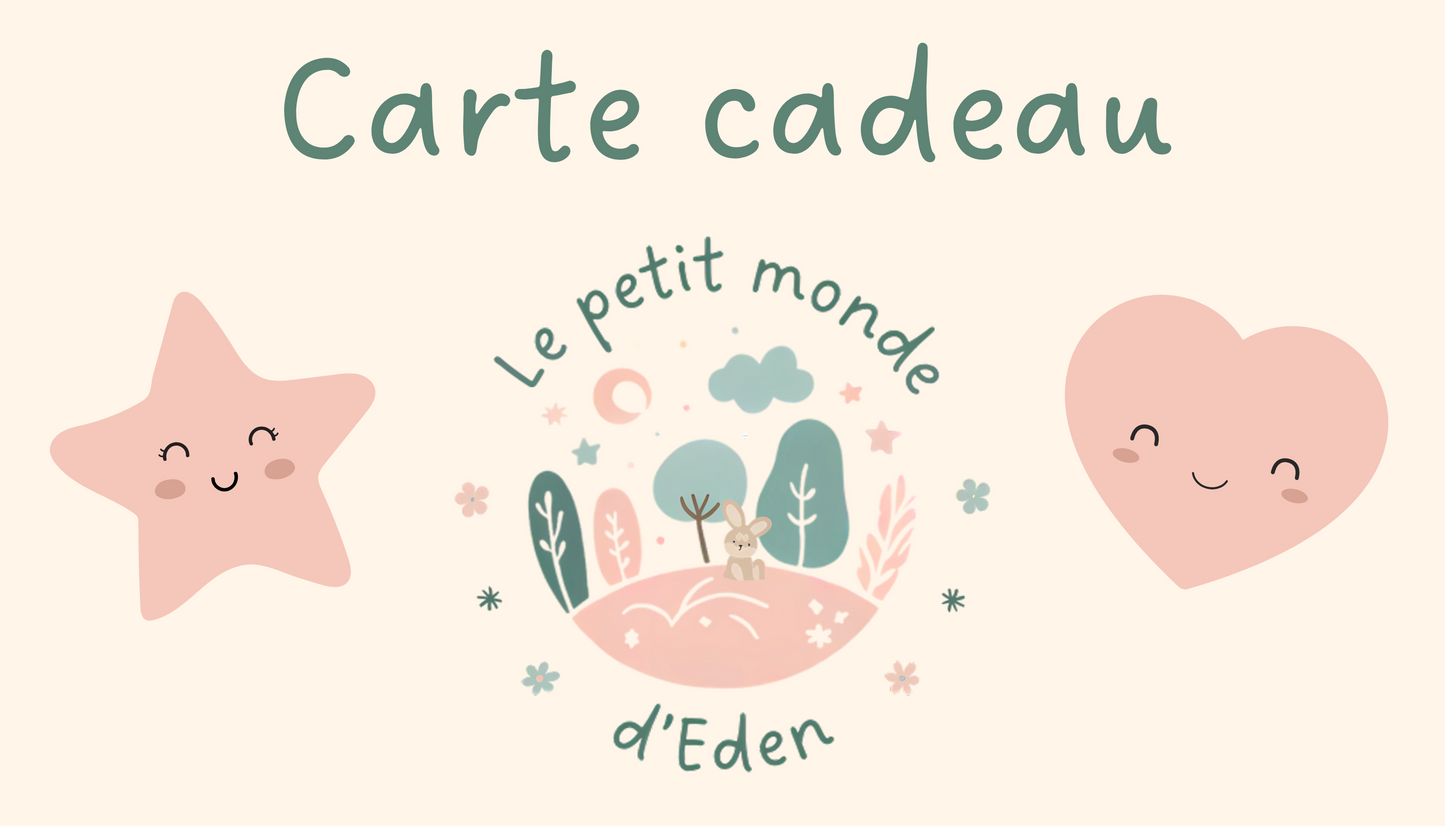 Carte cadeau Le petit monde d'Eden
