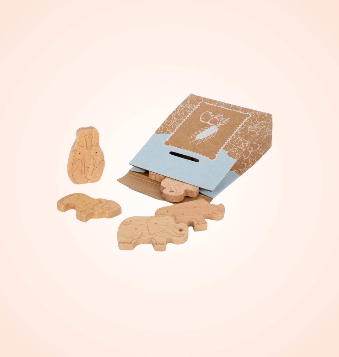 Biscuits en bois Aninaux