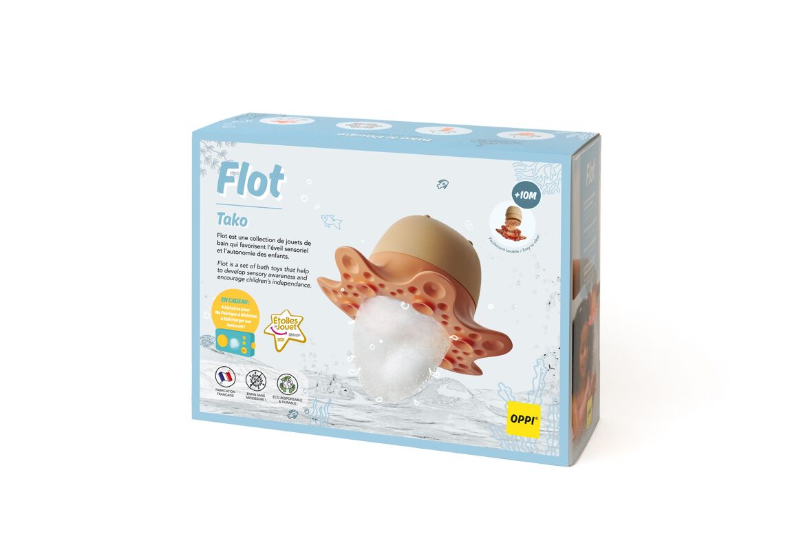 Jouet de bain éco-responsable - Flot® Tako