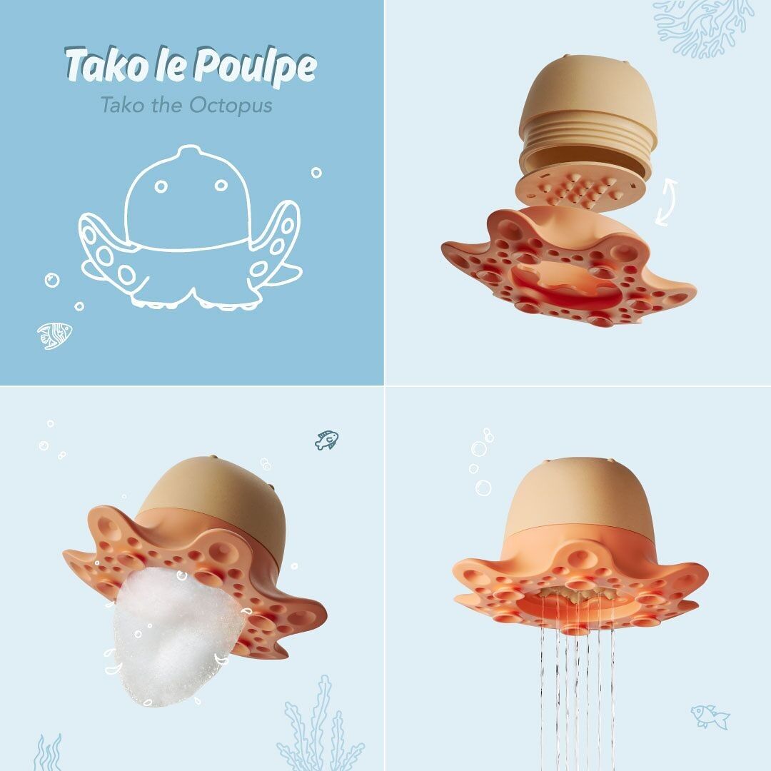 Jouet de bain éco-responsable - Flot® Tako