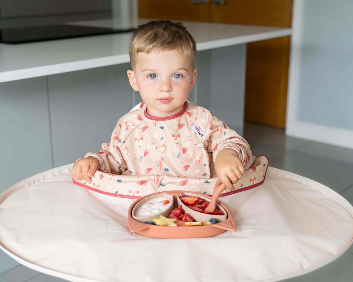 Assiette en silicone avec pots Renard