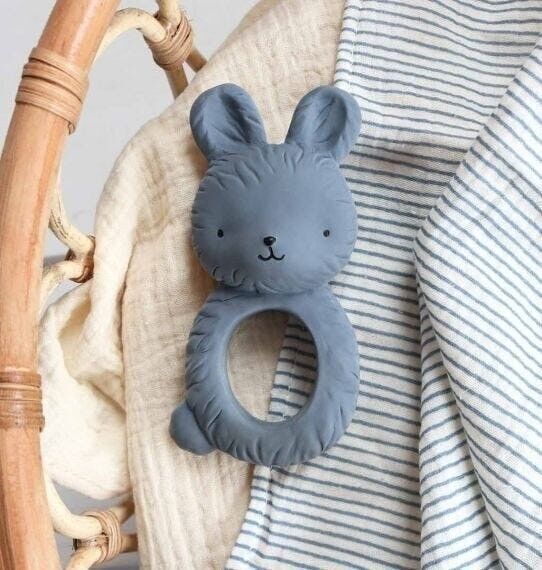 Anneau de dentition Lapin Bleu
