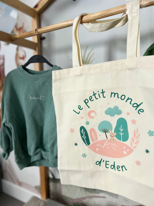 Tote bag "Le petit monde d'Eden" offert dès 50 euros d'achat